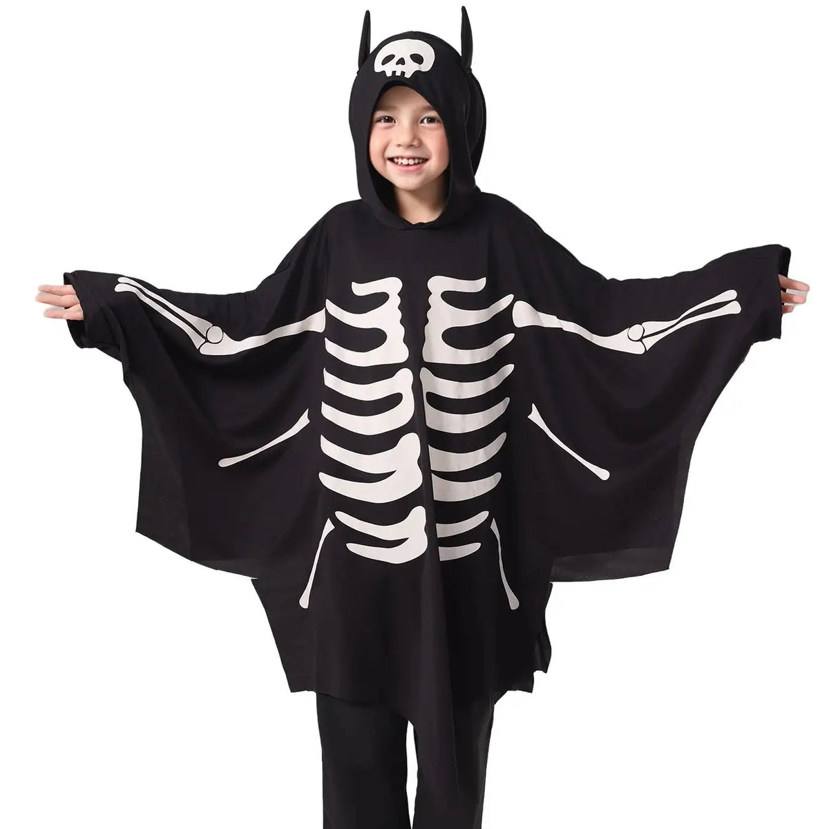 Fantasia Infantil Morcego Brilhante para Halloween