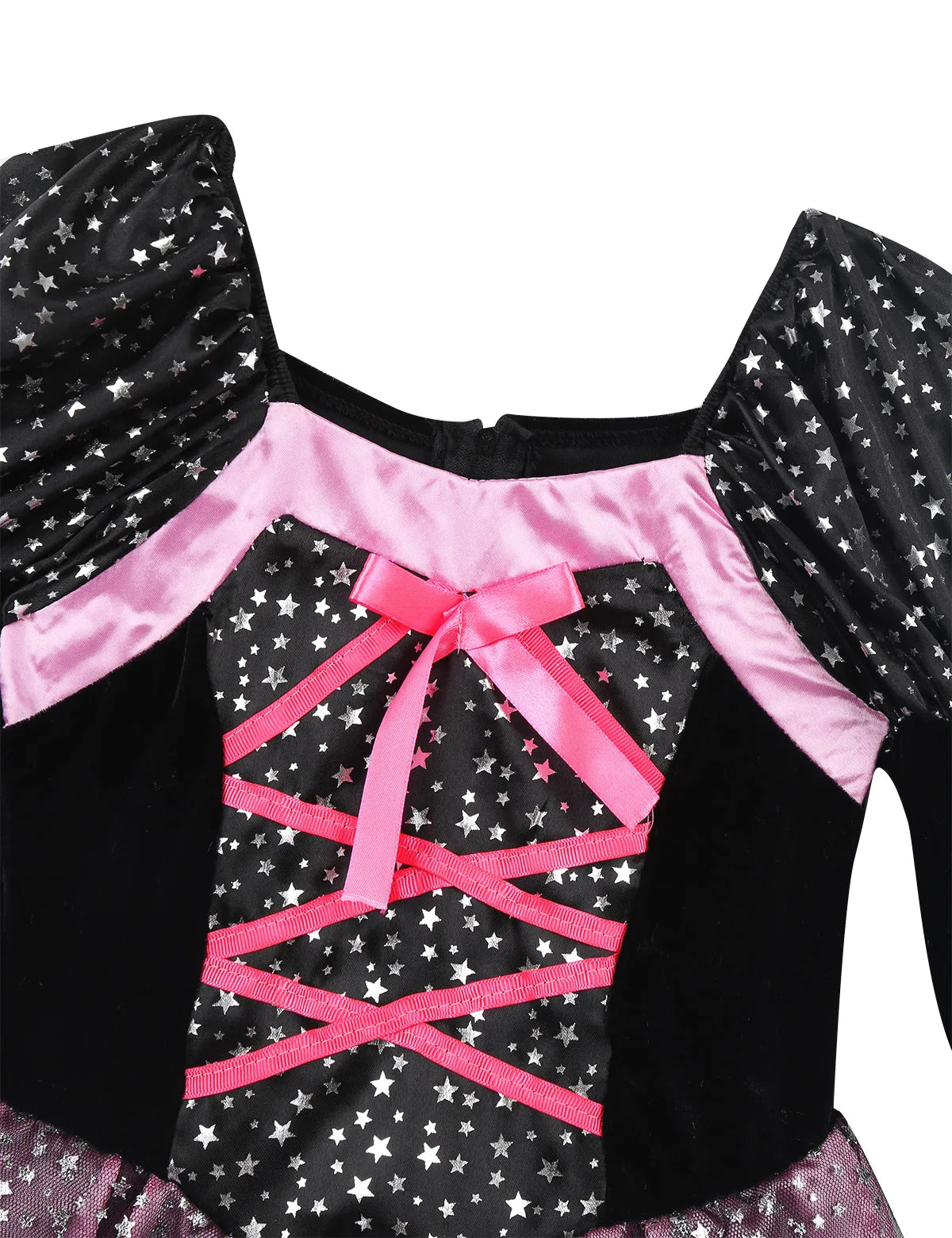 Conjunto Fantasia Infantil Bruxa – Vestido, Chapéu, Varinha e Bolsa