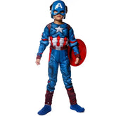 Fantasia Infantil Super-Herói CA – Macacão Musculoso com Cinto
