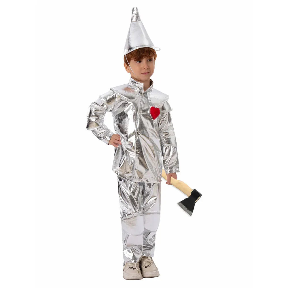 Fantasia Infantil Homem de Lata do Mágico de Oz Meninos e Meninas