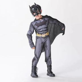 Fantasia Infantil Super-Herói Morcego Musculoso