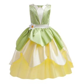 Fantasia Infantil Princesa Tiana – Conjunto Completo