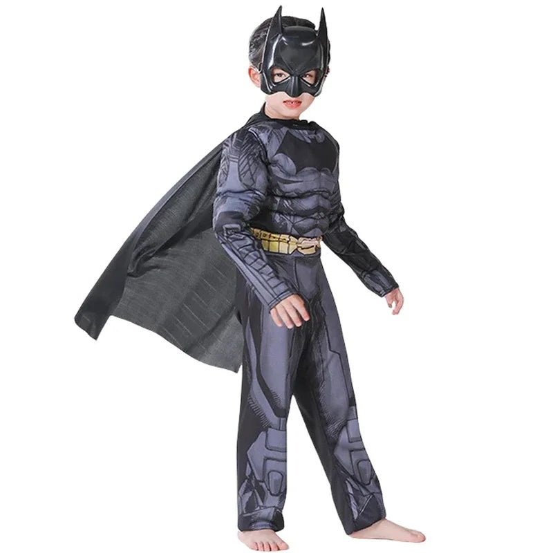 Fantasia Infantil Super-Herói Morcego Musculoso