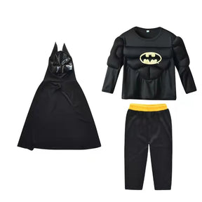 Fantasia Infantil Super-Herói Morcego com Capa e Máscara