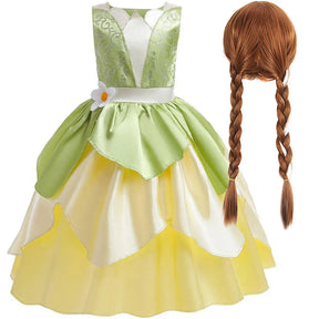 Fantasia Infantil Princesa Tiana – Conjunto Completo