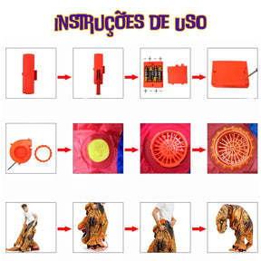 Traje Infantil Dinossauro Inflável Rex